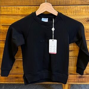 NWT Bums & Roses Kids Black Crewneck Sweatshirt
